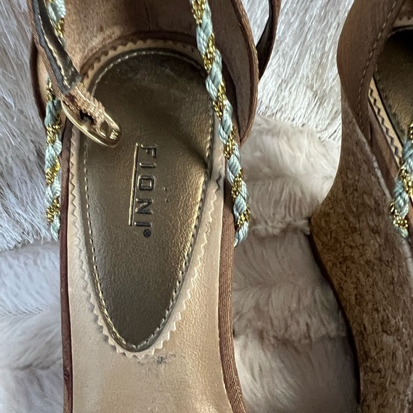 Fioni Braided Multi-Color Wedges - Picture 9 of 14